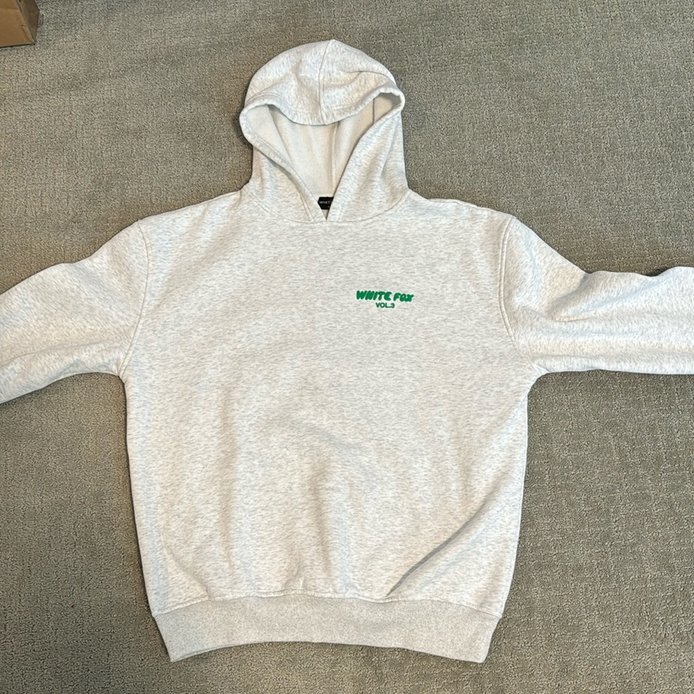 Like new White Fox Offset Hoodie in Glacier Gray (S/M)